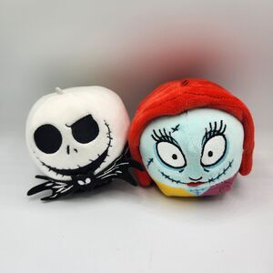 Hallmark Fluffballs Nightmare Before Christmas Sally Jack Skellington Ornaments